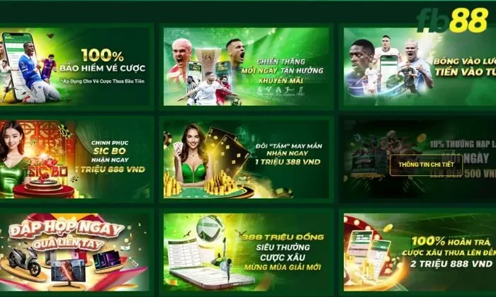Khuyến mãi FB88 đa dạng, giải thưởng cao