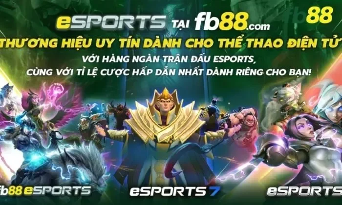 FB88 cung cấp cho cược thủ 3 sảnh cược E-sport với hàng ngàn trận đấu