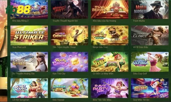 Thế giới trò chơi phong phú với các chủ đề hấp dẫn tại danh mục FB88 Slot