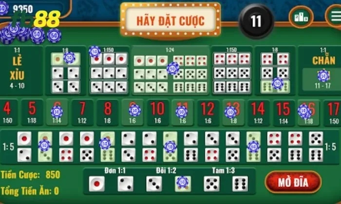 Tài xỉu FB88 Ba viên xúc xắc quyết định kết quả cược Tài xỉu