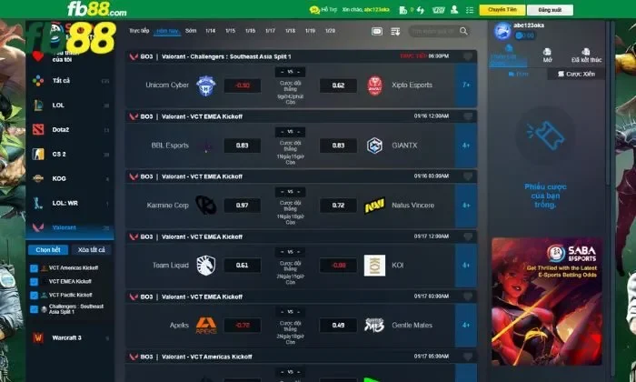 Thể thao eSports 7 FB88 Mỗi trò chơi lại sở hữu những màu sắc riêng