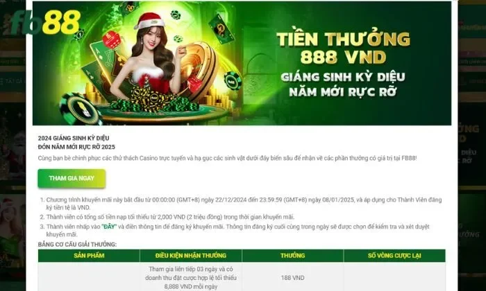 Tiền thưởng 888 VNĐ FB88 Cần lưu ý về điều khoản chung của khuyến mãi tiền thưởng 888 VNĐ FB88